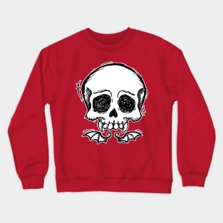 Scribbly Vampire Skull Crewneck Sweatshirt